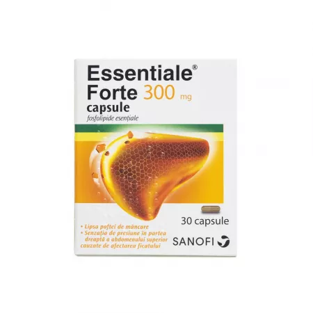 Hepatoprotectoare - Essentiale Forte 300 mg * 30 capsule, clinicafarm.ro