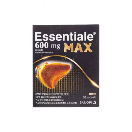 Hepatoprotectoare - Essentiale Max 600 mg * 30 capsule, clinicafarm.ro