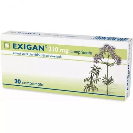 Calmante, Sedative - Exigan 210 mg * 20 comprimate, clinicafarm.ro