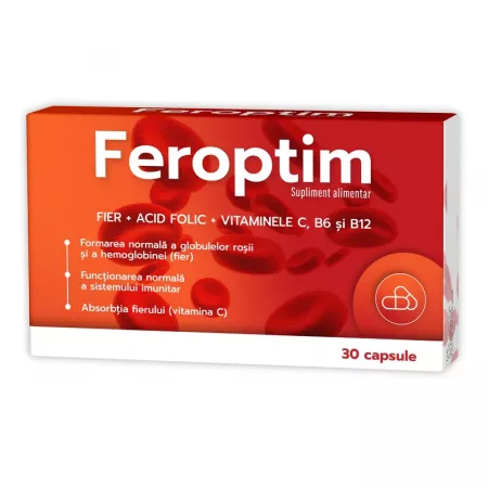 Vitamine și minerale - Feroptim * 30 capsule, clinicafarm.ro