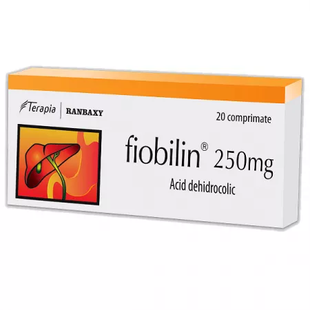 Tulburări biliare - Fiobilin 250 mg * 20 comprimate, clinicafarm.ro