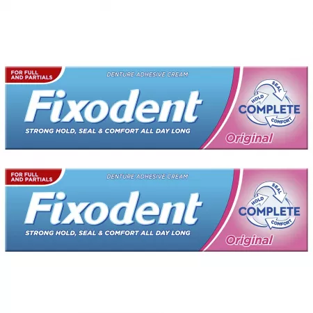 Igienă orală - Pachet cremă adezivă Fixodent Original 47 grame+47 grame gratis * 1 bucată, clinicafarm.ro