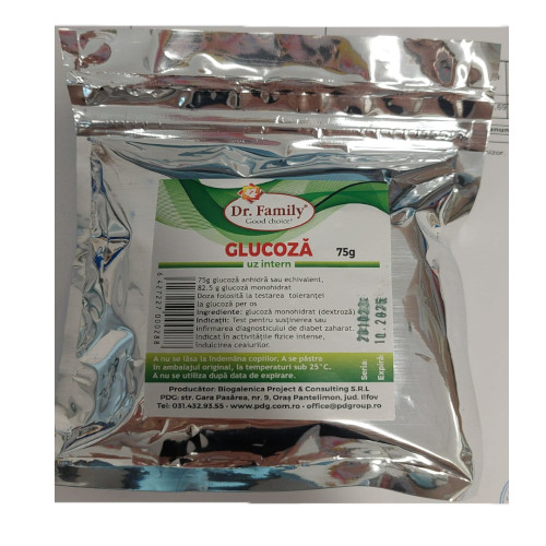 Metabolism - Glucoza anhidra 75 g * 1 bucată, clinicafarm.ro