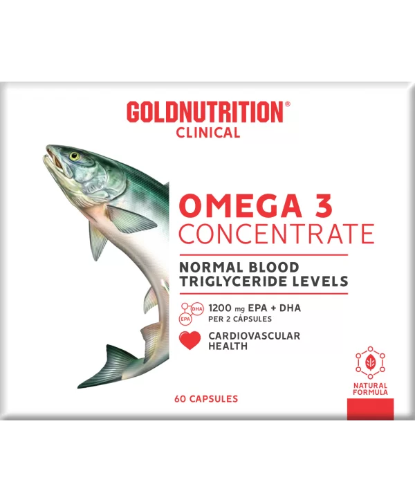 Colesterol și trigliceride - GoldNutrition clinical Omega 3 concentrat * 60 capsule, clinicafarm.ro