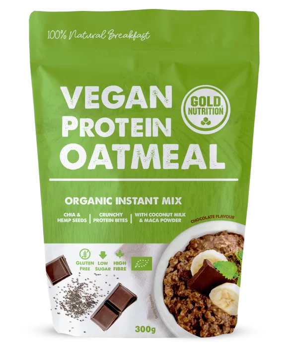 Dietă și sport - GoldNutrition vegan protein ovăz și ciocolată BIO * 300 g, clinicafarm.ro