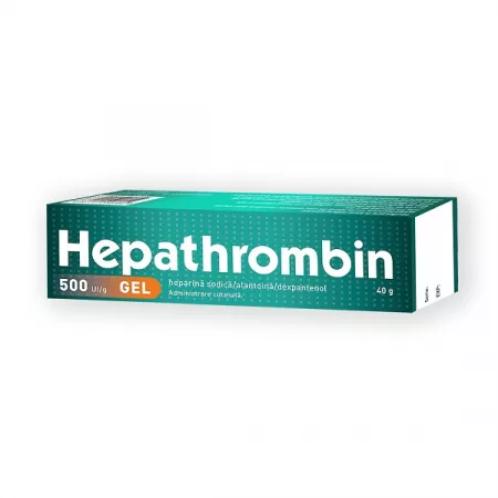 Probleme circulatorii - Hepathrombin 500 UI/g gel * 40 g, clinicafarm.ro