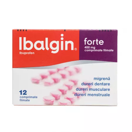 Ameliorarea simptomelor (durere și febră) - Antitermice (antipiretice) - Ibalgin forte 400 mg * 12 comprimate filmate, clinicafarm.ro