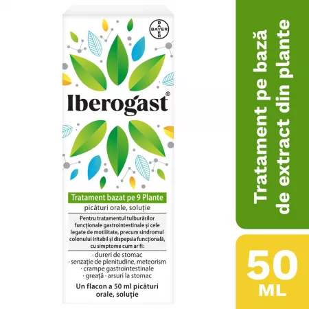 Antiacide (arsuri stomac) - Iberogast picaturi orale * 50 ml, clinicafarm.ro