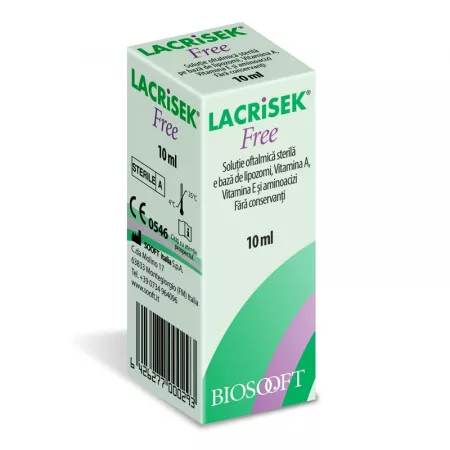 Îngrijirea ochilor - Lacrisek Free soluție oftalmică * 10 ml, clinicafarm.ro
