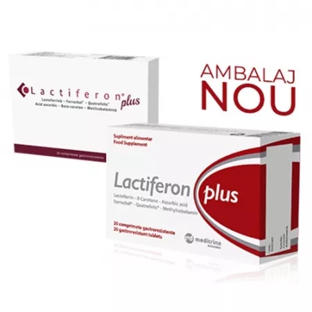 Vitamine și minerale - Lactiferon Plus * 20 comprimate gastrorezistente, clinicafarm.ro