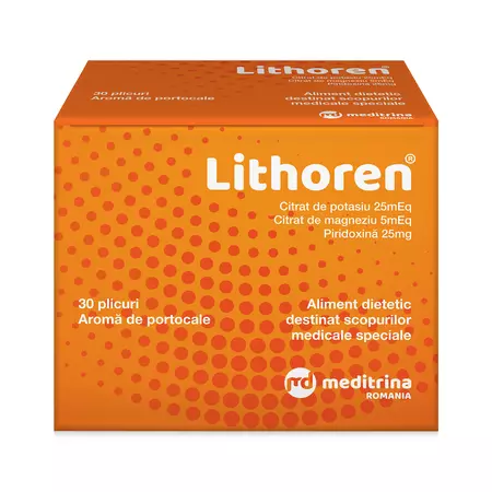 Sănătatea sistemului urinar - Lithoren * 30 plicuri, clinicafarm.ro