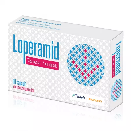 Antidiareice antiinfecțioase - Loperamid Terapia 2 mg * 10 capsule, clinicafarm.ro