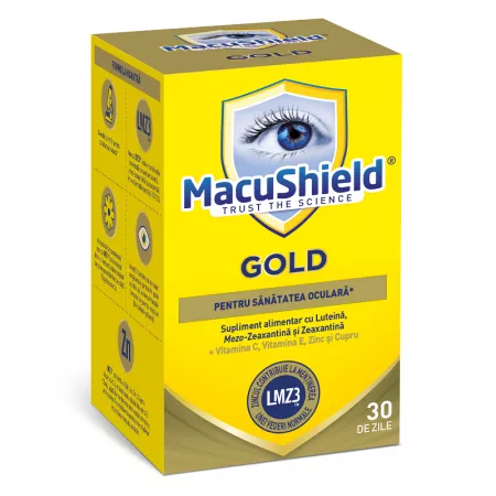 Îngrijirea ochilor - Macushield gold * 90 capsule moi, clinicafarm.ro