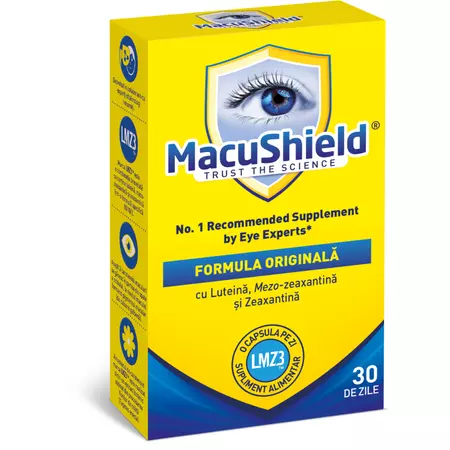 Îngrijirea ochilor - MacuShield  original * 30 capsule, clinicafarm.ro