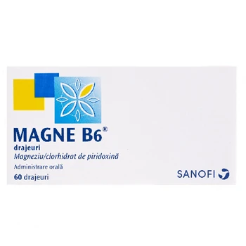 Anxietate și oboseală - Magne B6 * 60 drajeuri, clinicafarm.ro