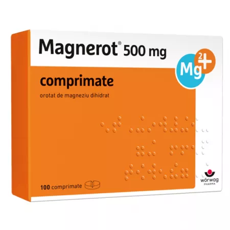 Cardiologie - Magnerot 500 mg * 100 comprimate, clinicafarm.ro