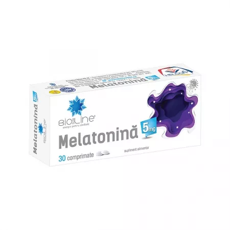 Stres și somn - Melatonină 5 mg * 30 comprimate, clinicafarm.ro