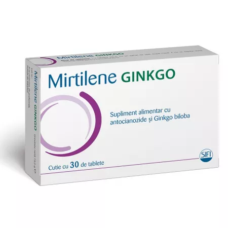 Îngrijirea ochilor - Mirtilene Ginko * 30 tablete, clinicafarm.ro