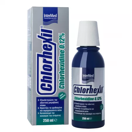 Igienă orală - Soluție orală cu extract din plante Intermed Chlorhexil 0,12% * 250 ml, clinicafarm.ro