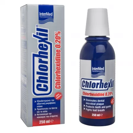 Igienă orală - Soluție orală Intermed Chlorhexil 0,20% clorhexidină * 250 ml, clinicafarm.ro