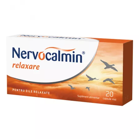 Suplimente alimentare - Nervocalmin relaxare  * 20 capsule moi, clinicafarm.ro