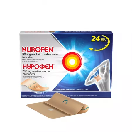 Dureri reumatice/articulații - Nurofen 200 mg emplastru med * 2 bucăți, clinicafarm.ro