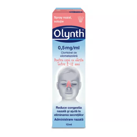 Decongestionant nazal - Olynth 0,5mg/ml spray nazal * 10 ml, clinicafarm.ro
