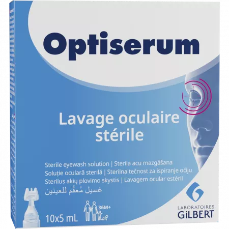 Îngrijirea ochilor - Optiserum solutie sterila 5 ml * 10 unidoze, clinicafarm.ro