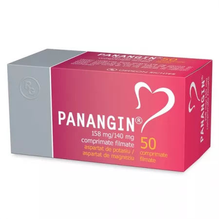Cardiologie - Panangin 150mg/140 mg * 50 comprimate filmate, clinicafarm.ro