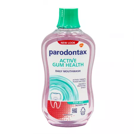Igienă orală - Apa de gură fără alcool Parodontax Active Gum Health Daily Mouthwash * 500 ml, clinicafarm.ro