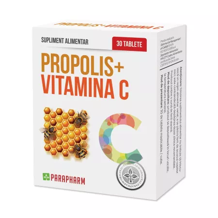Vitamine și minerale - Propolis cu vitamina C * 30 tablete, clinicafarm.ro