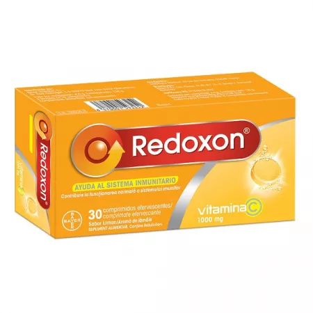 Vitamina C - Redoxon vitamina C 1000 mg cu aromă de lămâie * 30 comprimate efervescente, clinicafarm.ro