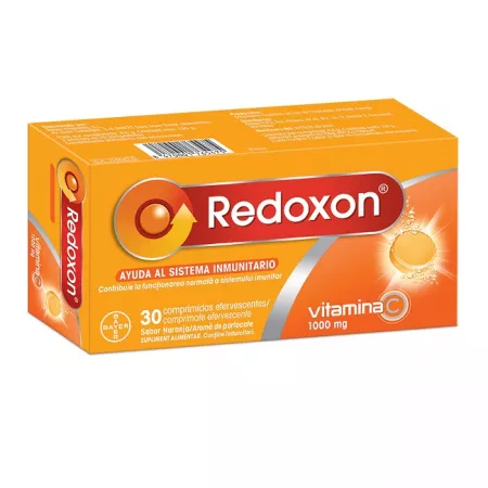 Vitamina C - Redoxon vitamina C 1000 mg cu aromă de portocale * 30 comprimate efervescente, clinicafarm.ro