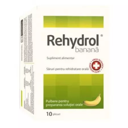 Sănătatea sistemului digestiv - Rehydrol Banana * 10 plicuri, clinicafarm.ro