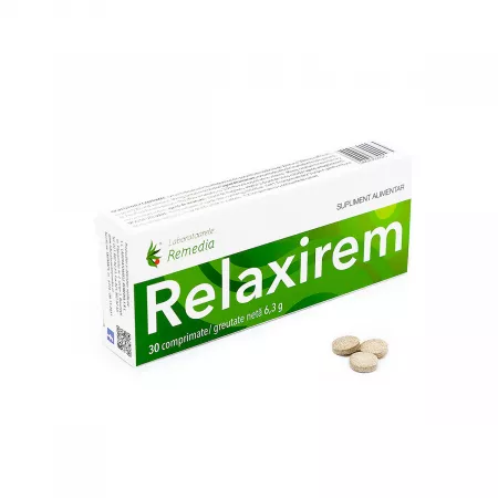 Stres și somn - Relaxirem * 30 comprimate, clinicafarm.ro