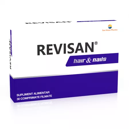Vitamine și minerale - Revisan păr și unghii * 30 comprimate filmate, clinicafarm.ro
