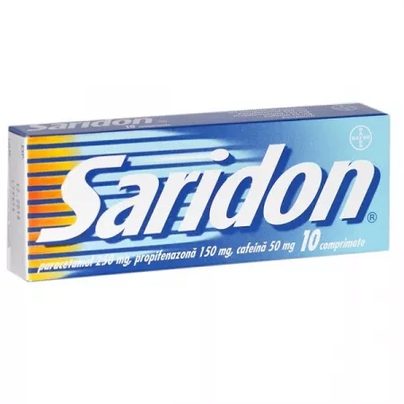 Analgezice - Saridon * 10 comprimate, clinicafarm.ro