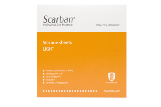 Plasturi cu silicon - Plasture elastic cu silicon Scarban Light  UPF50 15x20 cm, lavabil * 1 bucata, clinicafarm.ro