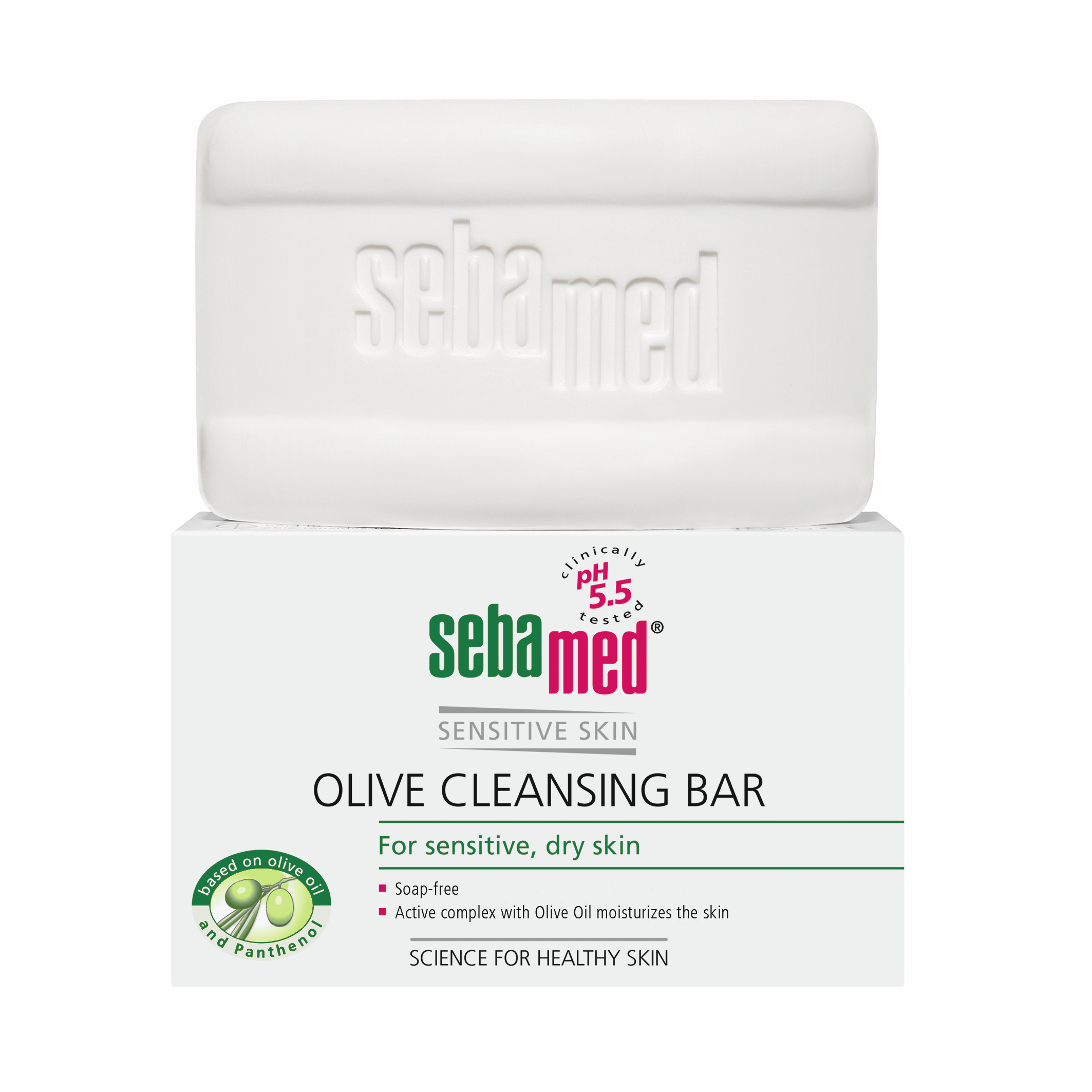 Îngrijirea pielii - Sebamed Sensitive Skin Calup dermatologic fără săpun, cu ulei de măsline * 150 g, clinicafarm.ro