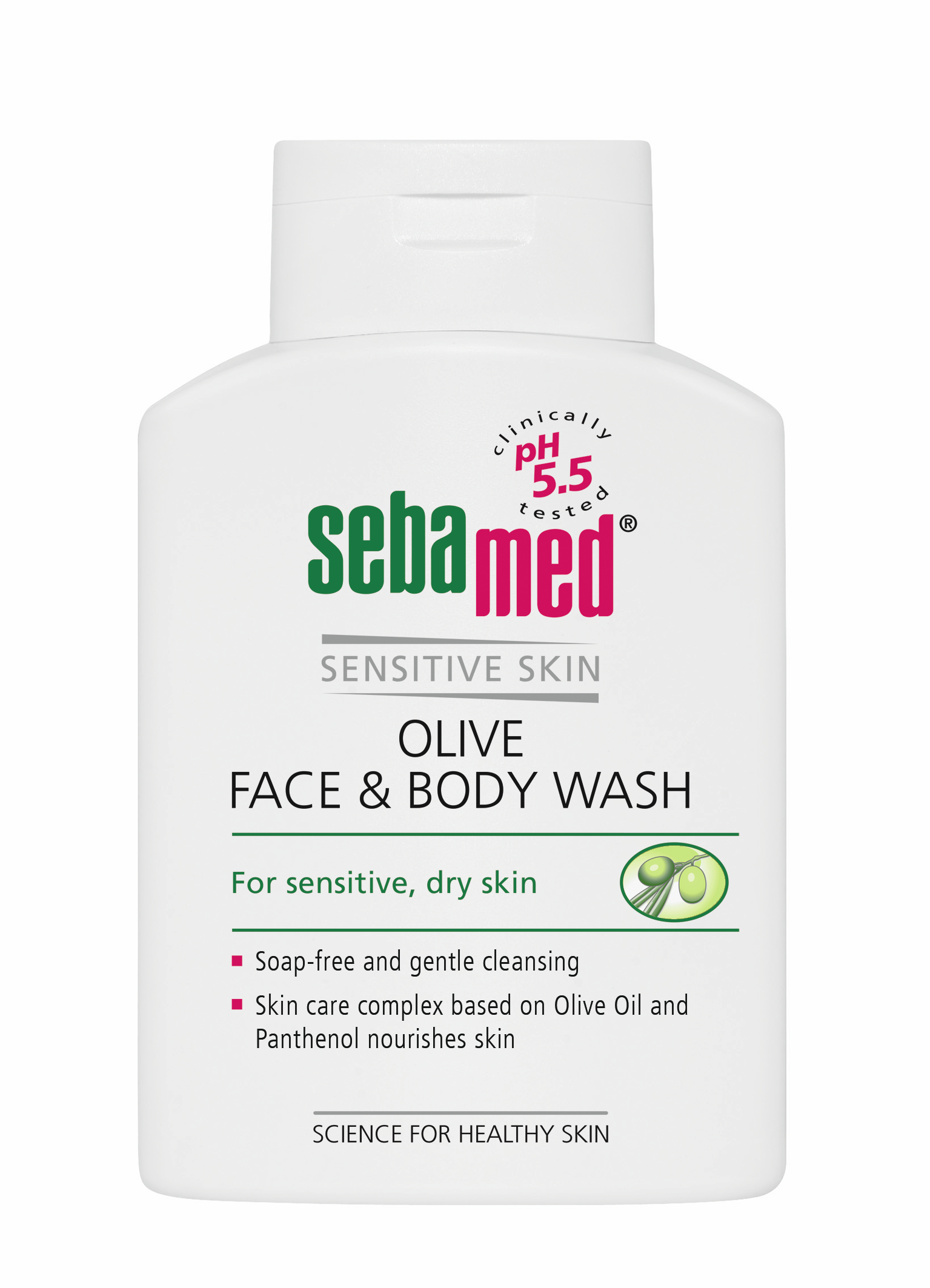 Îngrijirea pielii - Sebamed Sensitive Skin Lichid dermatologic de curățare cu ulei de masline pentru față și corp * 200 ml, clinicafarm.ro