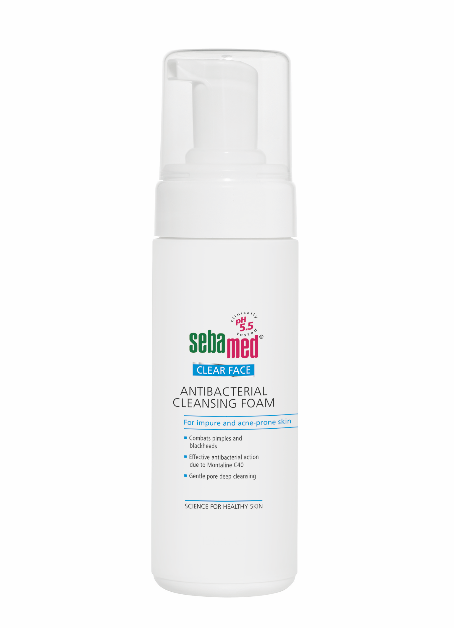 Îngrijirea pielii - Sebamed Clear Face Spuma dermatologică antibacteriană de curățare pentru tenul acneic * 150 ml, clinicafarm.ro
