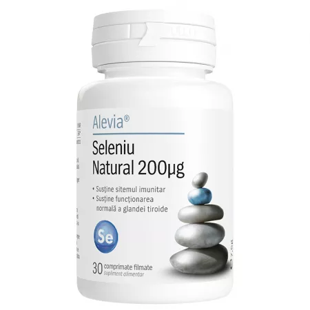 Vitamine și minerale - Seleniu Natural 200 mcg * 30 comprimate, clinicafarm.ro