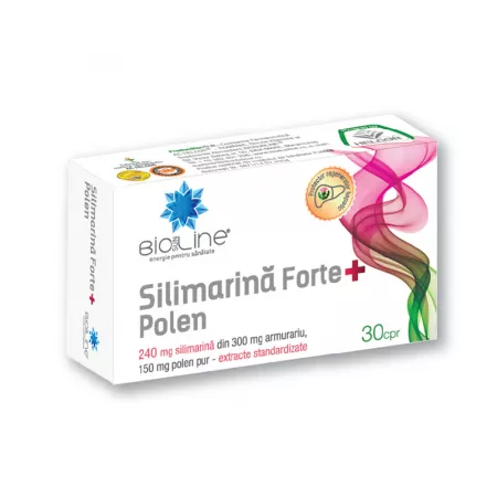 Vitamine și minerale - Silimarina forte cu polen * 30 comprimate, clinicafarm.ro
