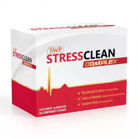 Stres și somn - Stressclean complex * 60 comprimate, clinicafarm.ro