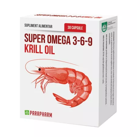 Vitamine și minerale - Super Omega 3-6-9 Krill oil * 30 capsule, clinicafarm.ro