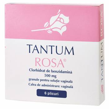 Micoze vaginale - Tantum Rosa 500 mg granule pentru soluție vaginală * 6 plicuri, clinicafarm.ro