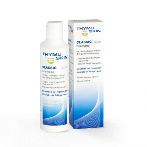 Îngrijirea părului - Thymuskin Classic șampon-tratament contra căderii părului, pentru utilizare generala * 100 ml, clinicafarm.ro