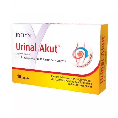 Sănătatea sistemului urinar - Urinal Akut * 10 comprimate, clinicafarm.ro