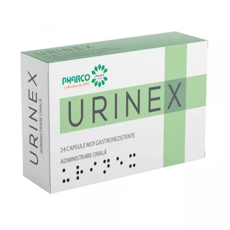 Afecțiuni digestive - Urinex * 24 capsule moi gastrorezistente, clinicafarm.ro
