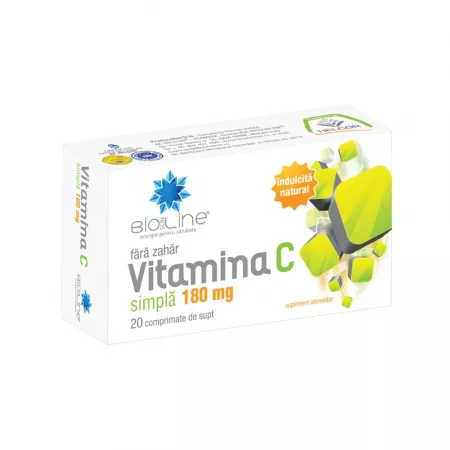 Vitamine și minerale - Vitamina C 180 mg * 20 comprimate de supt, clinicafarm.ro